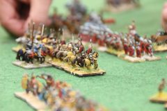Cavalerie alliée Sarmate toisant les légionnaires Romain Bas Empire.