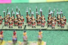 De redoutables Chinois Han avec leurs armes d'hast.