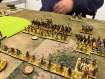 Les levées Croisées affrontent l'armée des Byzantins Constantiniens.