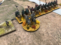 Des chevaliers Byzantins Constantiniens et leur général.