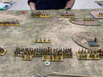Le corps allié Vikings qui se bat pour les Francs occupe la position centrale.