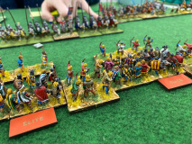 Du côté des Francs, on attend l'impact des chevaliers Siciliens dans une ambiance tendue.