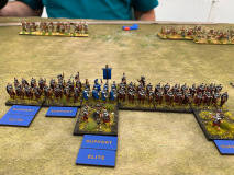 Les légionnaires Romains Haut Empire n'ont pas de cible évidente face à une armée Thrace mobile.