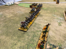 Les cavaliers Byzantins au déploiement.
