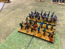 Infanterie Byzantine prise en plan rapproché.