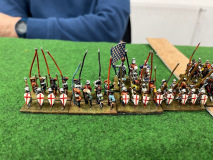 Les lanciers lourds Français au déploiement.