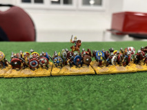 Les fantassins lourds Chattes se déploient sous le regard de leur général.