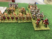 Des Romains Bas Empire en gros plan.