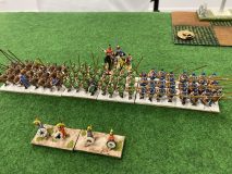 De magnifiques phalanges Macédoniennes avance vers l'armée des Huns.