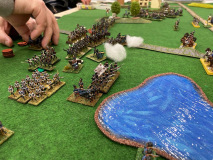 L'armée Prussienne forme un groupe très compact.