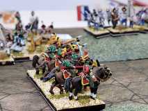 Unité de cavalerie Autrichienne changeant d'aile.