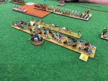 L'infanterie Thrace progresse vers la ligne de Sparabaras et d'Immortels Perses Achéménides.