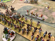 Les Thraces engagent les troupes de Spartacus.