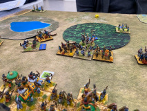Ces unités de fantassins moyens et d'archers Mongols se sont exposés face aux éléphants Indiens...