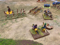 Des éclaireurs de l'Empire Mongol harcèlent les troupes Samouraïs Tardives.