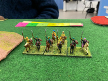 Des cavaliers légers Bédouins au déploiement.
