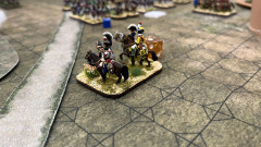 L'état major Français observe ses troupes à la manœuvre.