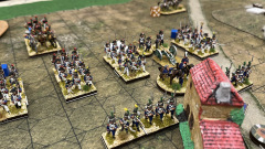 L'armée Française se déploie massivement sur l'aile gauche du champ de bataille.