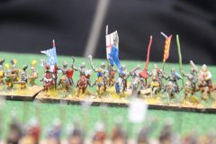 Chevaliers Allemands Médiévaux s'apprêtant à charger leurs homologues Croisés.