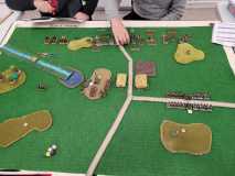 Vue aérienne du champ de bataille 300 points Français vs Anglais 1815.