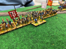 L'infanterie mixte des Bourguignons compte bien donner du fil à retordre aux Bourguignons.