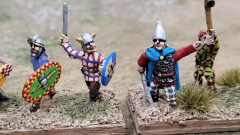 Guerriers Gaulois en gros plan.