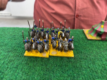 Le gros de la troupe super lourde de cataphractes Parthes avec son général inclus.