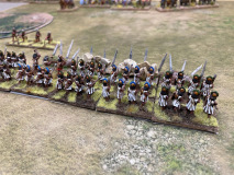 Ces guerriers Incas se sont retranchés derrière leurs fortifications en attendant l'armée Gauloise.