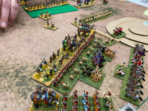 Les Indiens Tamouls percutent la ligne des légions Romaines Bas Empire de plein fouet;