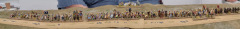 Beau panoramique de l'armée Gauloise.