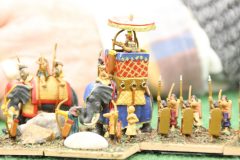 Le général en chef Indien sur son éléphant de combat.