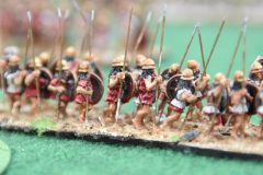 Infanterie Grecque classique en gros plan.