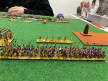 Les Spartiates attendent les Romains du Triumvirat de pied ferme.