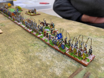 L'infanterie lourde Normande va tenter de défier les Gallois Féodaux.