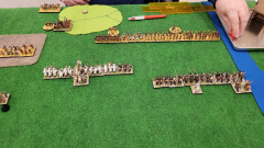Les Frères de l'Ordre Teutonique chargent les positions Coréennes Goryeo.