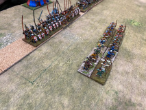 L'armée des Anglais Féodaux au déploiement.