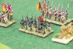 Les Anglais de 1815 en formation.