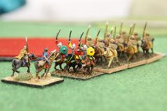 Une cavalerie légère Grecque monopolise l'attention de toute la cavalerie Indienne...