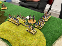 L'infanterie de ligne Française se met en colonne afin d'avancer plus efficacement.