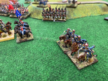 Ces cavaliers Anglais sont lancés au galope vers les lignes Françaises.
