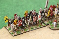 Samouraïs en position avantageuse sur une colline.