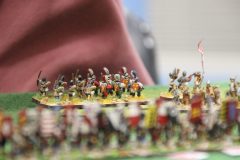 Une courageuse unité Irlandaise en train de fuir la charge Samouraï.