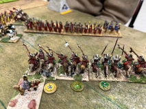 Les cavaliers du Royaume du Bosphore chargent les vétérans Romains de Sertorius.