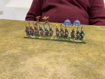 Un groupe de cavaliers lourds Jurchen-Jin au déploiement.