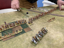 L'impressionnante ligne de lanciers lourds Grecs...