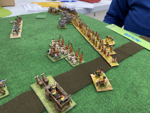 La cavalerie Mongole arrive au contact de la ligne Coréenne.