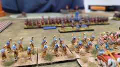 Les archers Égyptiens Saitic tentent l'impossible pour freiner l'avance de la légion...