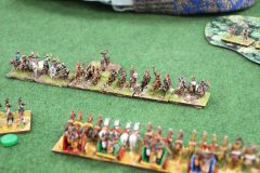 Les chars lourds impétueux élite des Indiens essaye de rattraper la cavalerie Huns.