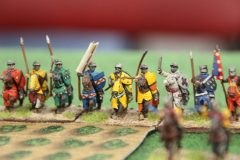 Chevaliers alliés des Teutoniques s'engageant dans une plantation (aïe)