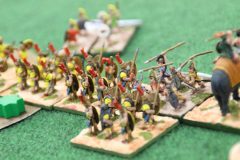 Italiens aux prises avec des Illyriens alliés des Macédoniens.